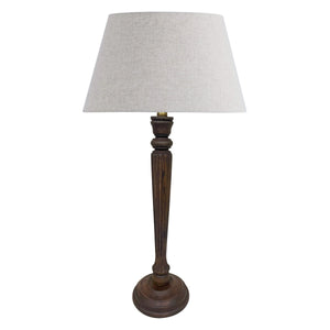 Table Lamp & Shade - Antique Brown