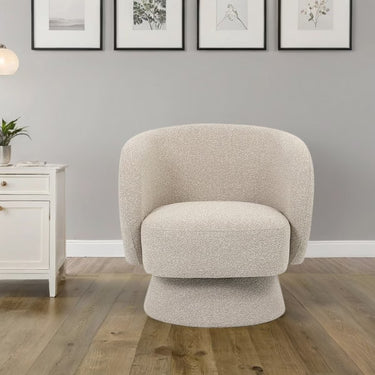 Boston Swivel Chair - Egg Shell