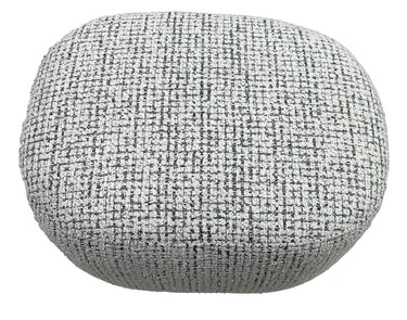 Milly Accent Ottoman - White & Black