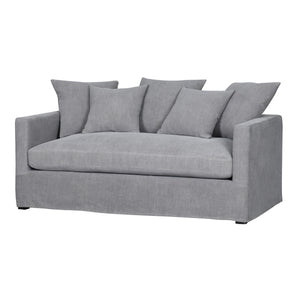 Chalet 2 Seater Slip Cover Sofa - Cool Grey