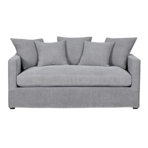 Chalet 2 Seater Slip Cover Sofa - Cool Grey
