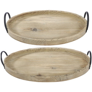 Wooden Tray Set of 2