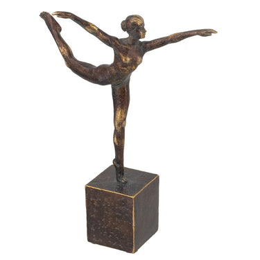 Yoga Lady Figurine - Gold/Brown at Online8 Furniture Auckland NZ