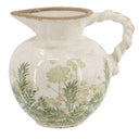 Ceramic Green Floral Vase at Online8 Furniture Auckland NZ