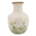 Ceramic Green Floral Vase at Online8 Furniture Auckland NZ