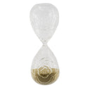 Rose Embossed Hour Glass With Tan sand - Large at Online8 Furniture Auckland NZ