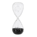 Rose Embossed Hour Glass - Black Sand at Online8 Furniture Auckland NZ