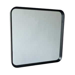 Black Oak Square Framed Mirror