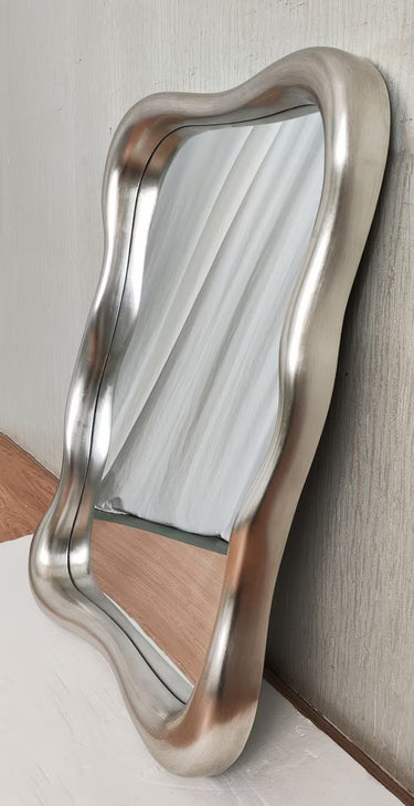 Vintage Silver Abstract Mirror at Online8 Furniture Auckland NZ