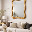 Vintage Gold Abstract Mirror at Online8 Furniture Auckland NZ