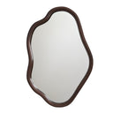Walnut Abstract Mirror - Small at Online8 Furniture Auckland NZ