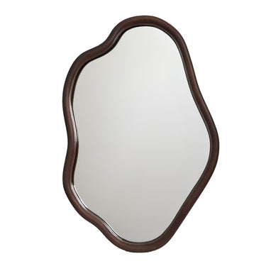 Walnut Abstract Mirror - Small at Online8 Furniture Auckland NZ