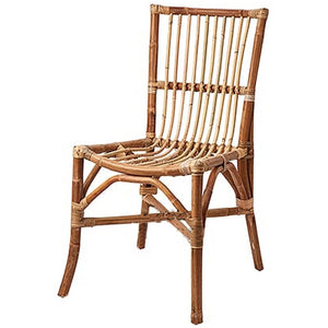 Kubu Rattan Dining Chair with Canvas Seat