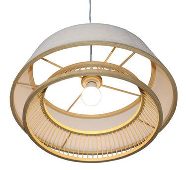 Handcrafted Bamboo Pendant 4 - Natural at Online8 Furniture Auckland NZ