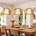 Handcrafted Bamboo Pendant 2 - Natural at Online8 Furniture Auckland NZ