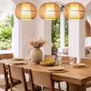 Handcrafted Bamboo Pendant 2 - Natural at Online8 Furniture Auckland NZ