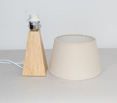 Bamboo & Linen Table Lamp - Medium at Online8 Furniture Auckland NZ