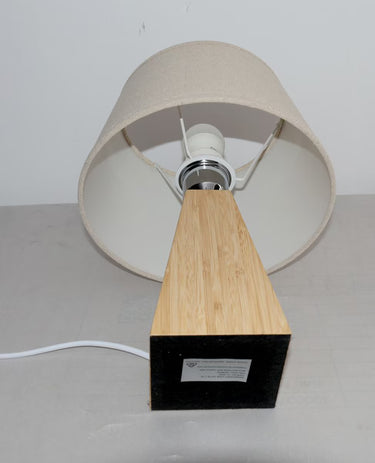 Bamboo & Linen Table Lamp - Medium at Online8 Furniture Auckland NZ