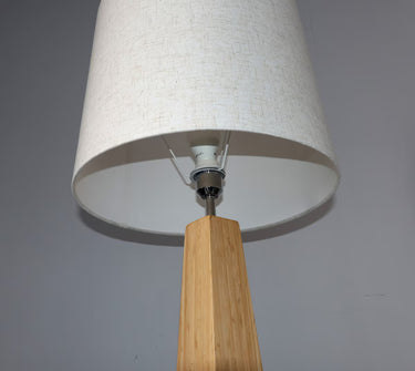 Bamboo & Linen Floor Lamp 3 - Natural at Online8 Furniture Auckland NZ
