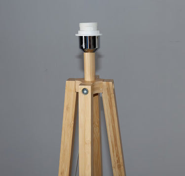 Bamboo & Linen Floor Lamp 1 - Natural at Online8 Furniture Auckland NZ