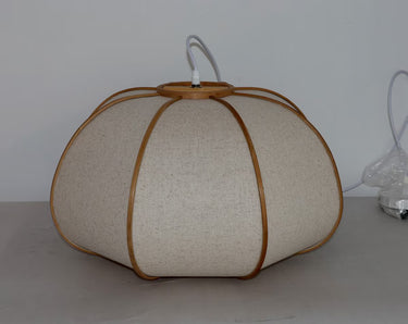 Bamboo & Linen Pendent - Natural at Online8 Furniture Auckland NZ