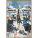 Seaside Stroll Hand-Painted Framed Canvas at Online8 Furniture Auckland NZ