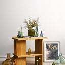 Ambro Bottle 32cm Natural Green styled