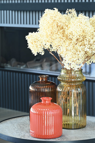 Quita Fluted Bottle 23cm Light Earth styled