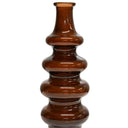 Minerva Tall Bottle Dark Earth recycled glass vase