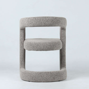 Crescent Dining Chair in Mocha Stone - back view