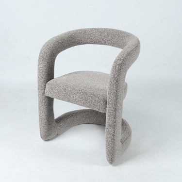Crescent Dining Chair in Mocha Stone - detail view