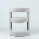 Crescent Dining Chair in Pebble Grey - back view