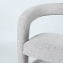 Crescent Dining Chair in Pebble Grey - upholstery detail