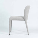 Tailored Dining Chair Pebble Grey side view