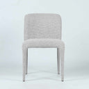 Tailored Dining Chair Pebble Grey front view