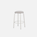Barry Barstool in Pebble Beige with powder coated steel frame