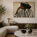 As Per Print framed canvas art styled on a wall