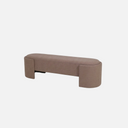 Malfi Bench camel boucle angled view