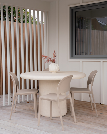 Cali Stackable Chair in moulded UV protected polyurethane