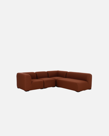 Stormy Outdoor Modular Sofa corner configuration - Cocoa