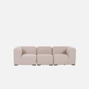 Stormy Outdoor Modular Sofa 3 seat configuration - Cashew