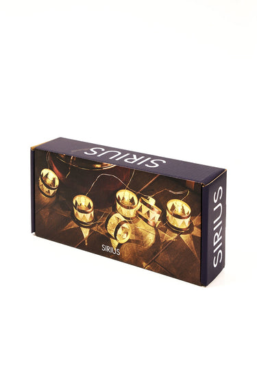SIRIUS Elly LED Glass Drum Garland - Gold