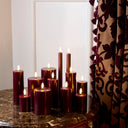 SIRIUS Sille Rechargeable S/3 Candles D75 - Bordeaux