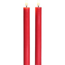 SIRIUS Sille Crown Taper Candles S/2 - Red