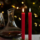 SIRIUS Sille Crown Taper Candles S/2 - Red
