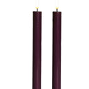 SIRIUS Sille Crown Taper Candles S/2 - Bordeaux