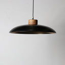Disk Pendant 61cm Black Outside Gold Inside