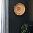 KINTU COLLECTION Sprig Wall Art/Tray - Natural w/Mustard Rim alternate view