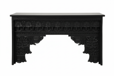 Abigail Carved Console Table - Natural at Online8 Furniture Auckland NZ