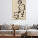 Abstract Canvas Sketch Wall Art at online8 furniture store Auckland